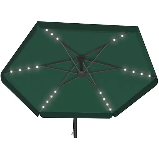 Садовый зонт GardenLine GAO1510 с LED подсветкой Green [144769] - фото 3