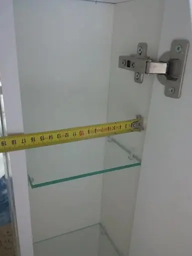 Дзеркало для ванної ПіК Альба 0165 праве з шафкою 65 см Білий 30412 - фото 3