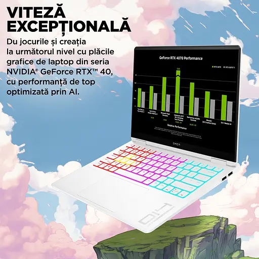 Ноутбук HP OMEN Transcend 14-fb0047nn Ultra 9 185H la 51GHz,14'',32GB LPDDR5x,2TB,RTX 4070 8GB - фото 11