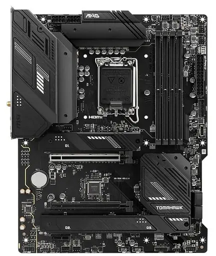 Материнская плата MSI MAG B760 TOMAHAWK WIFI (MAG B760 TOMAHAWK WIFI) (Socket 1700, Intel B760, ATX) - фото 1