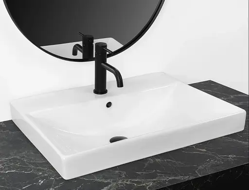 Умывальник Rea Mandy white врезной REA-U3326, Белый - фото 2