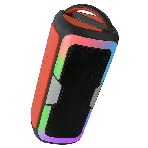 Портативна колонка Singer JQS4407 Акустична система 25Вт RGB підсвічування з мікрофоном і пультом Чорний - фото 8