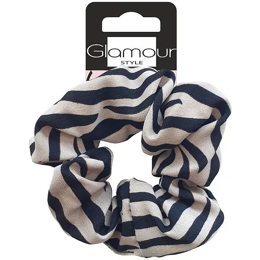 Резинка для волосся Inter-Vion Glamour чорно-білий (417551) - фото 1