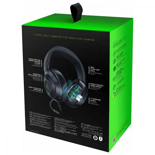 Навушники з мікрофоном Razer Kraken V3 X Black FRML Packaging (RZ04-03750300-R3M1) - фото 7