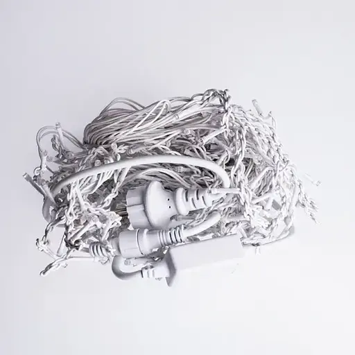 Вулична гірлянда Бахрома GarlandoPro 12 м 200 LED білий дріт Синій 12MWBL - фото 3