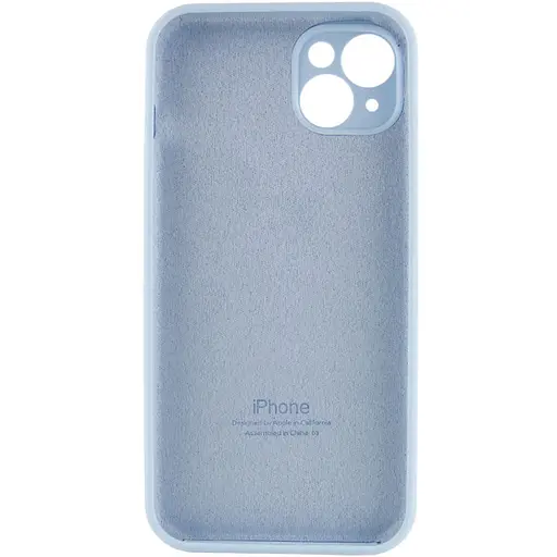 Чохол Epik Silicone Case Full Camera Protective (AA) для Apple iPhone 14 (6.1) Блакитний/Sweet Blue - фото 4