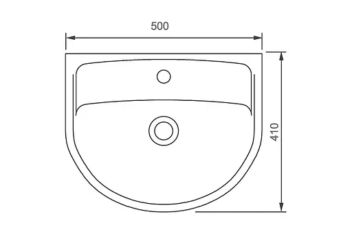 Раковина Kolo Status 50x41 2321500UA, Білий - фото 2