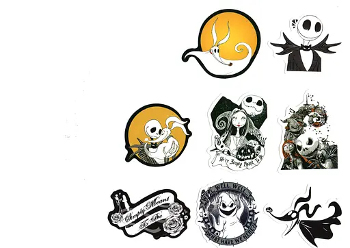 Стікерпак Набір наліпок Кошмар перед Різдвом The Nightmare Before Christmas 100 штук - фото 8