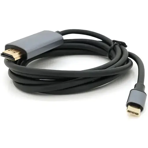 Кабель Voltronic HDMI (папа) - Type-C (папа), 4K, 60HZ, Chip:2172U, 1.8m, Black