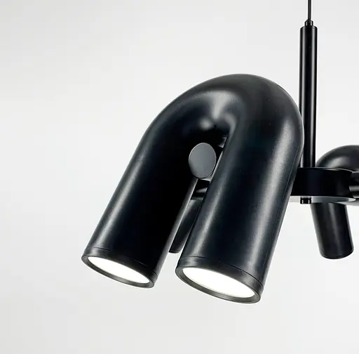 Дизайнерская люстра-реплика Circus Ago на 6 ламп d80 cм Line.F MJ 18-800 BK - фото 3