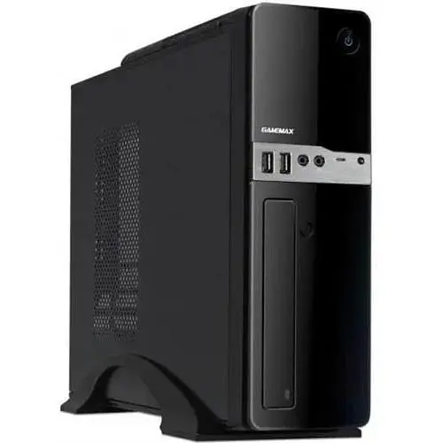 Корпус GameMax ST-607 черный, 300 Вт, Micro ATX/Mini ITX, 2xUSB 2.0, 1x80 мм - фото 1