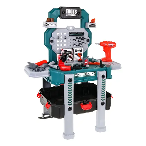 Майстерня Ramiz з інструментами для дітей DIY набір 2в1 синій 8028B - фото 7