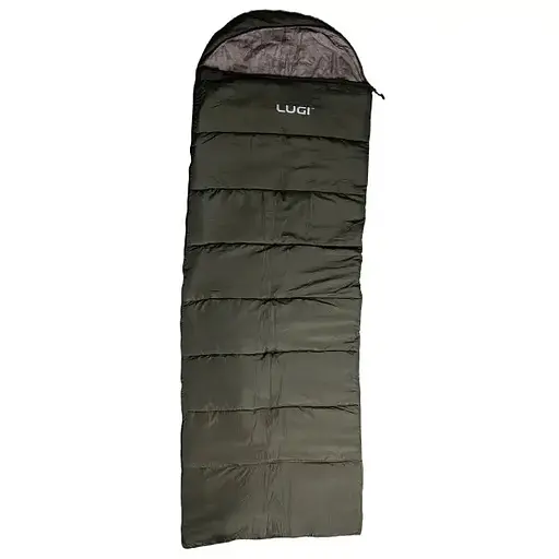 Спальний мішок Lugi з капюшоном хакі 210 x 70 см (LU-010) - фото 1