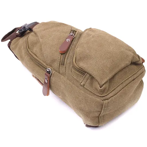 Современная сумка через плечо с usb кабелем мужская из плотного текстиля Vintage 15х31х6 см sum0021418 - фото 3