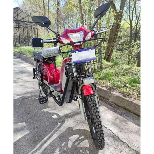 Електроскутер Двомісний Crosser E-Delta (1000W,60V,15Ah) Червоний - фото 6