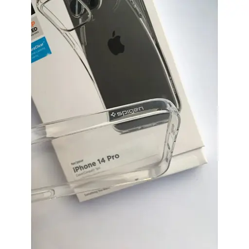 Оригинальный прозрачный силиконовый чехол Spigen Liquid Crystal Flex для iPhone 14 Pro Crystal ACS04663 - фото 6