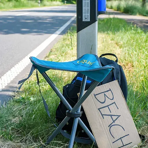 Табурет раскладной Uquip Darcy Caribbean Blue голубой (244019) - фото 12
