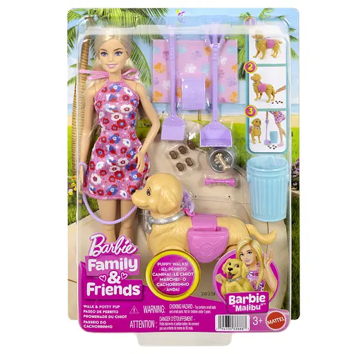 Ігровий набір Barbie Family and friends Прогулянка з песиком (JJB46) - фото 9