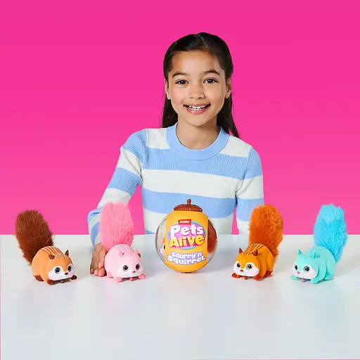 Интерактивная игрушка Pets Alive S1 - Белочка коричневая (9565E) - фото 6