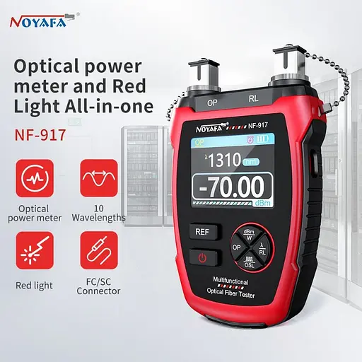 Кабельний тестер Noyafa NF-917 FC ST SC VFL OPM багатофункціональний (18889) - фото 4
