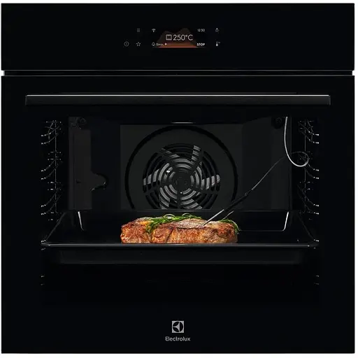 Духовой шкаф электрический Electrolux 72 л A+ дисплей конвекция пиролиз телескопические направляющие черный