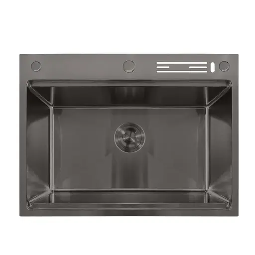 Кухонная мойка Mixxus MH7050-SK Nano-Black MX1944, Графит - фото 1