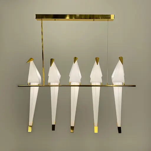 Люстра-композиція з 5 птахів | Арт. AS 145/5 | Line F - фото 4