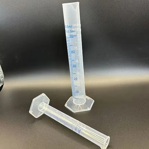 Мірний циліндр пластиковий колба градуйований стакан для спиртометра та виноміра 25 мл Прозорий 87375 - фото 7