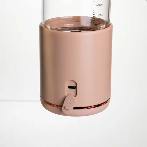 Пляшка з підігрівом для дитячого харчування та напоїв 300 мл з акумулятором підігрівач термос для дитячого харчування Рожевий Yiwu HW01P - фото 3