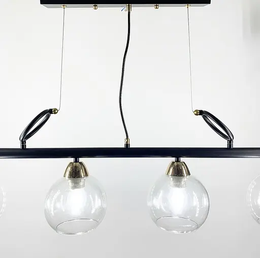 Видовжений світильник на 4 плафони Line.F Колір плафона Прозорий - фото 2