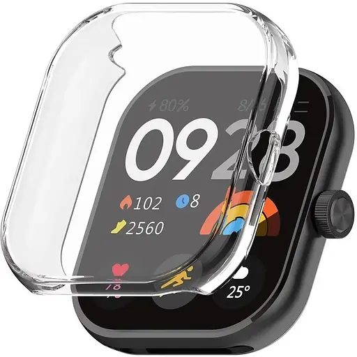 Захисний чохол Tamister для смартгодинника Redmi Watch 4 прозорий