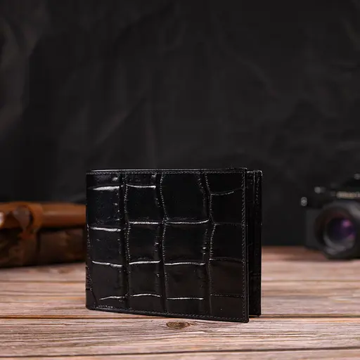 Мужской кожаный кошелек Canpellini 12х9.6х2 см acs0025592 - фото 6