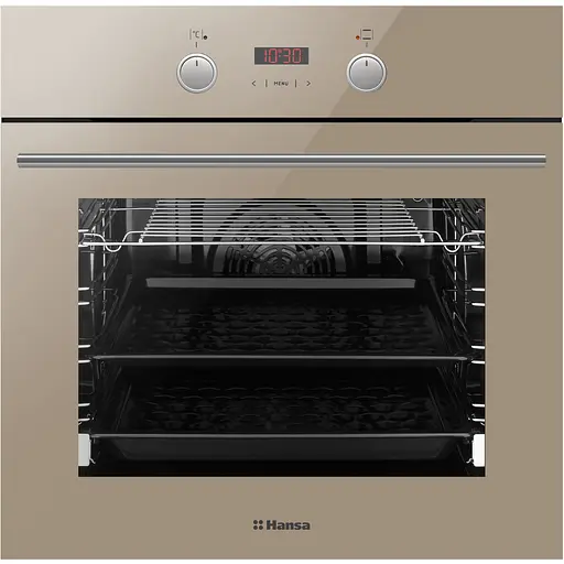 Духовой шкаф электрический Hansa 65 л A дисплей конвекция бежевый