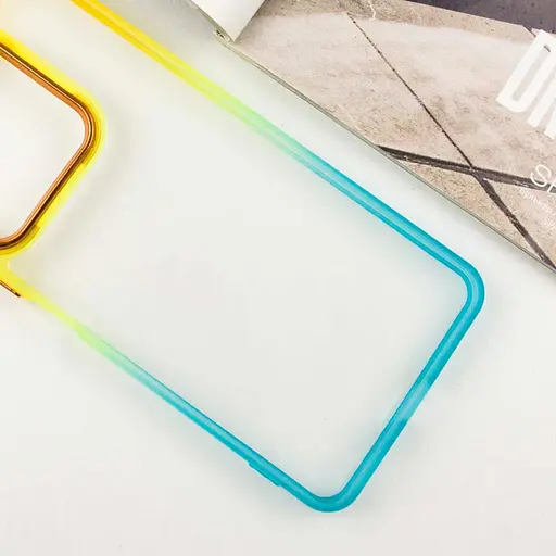 Чохол Epik TPU+PC Fresh sip series для Xiaomi Redmi Note 13 Pro 4G/Poco M6 Pro 4G/Note 14S Бірюзовий/Помаранчевий - фото 2