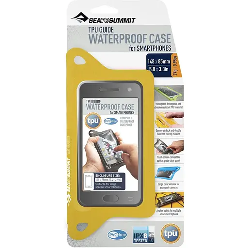 Чехол водонепроницаемый для смарт Sea To Summit TPU Guide W / P Case for Smartphones Yellow (1033-STS ACTPUSMARTPHYW)