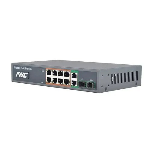 PoE-коммутатор 10-портовый NVC-1008GSR (73-00102)