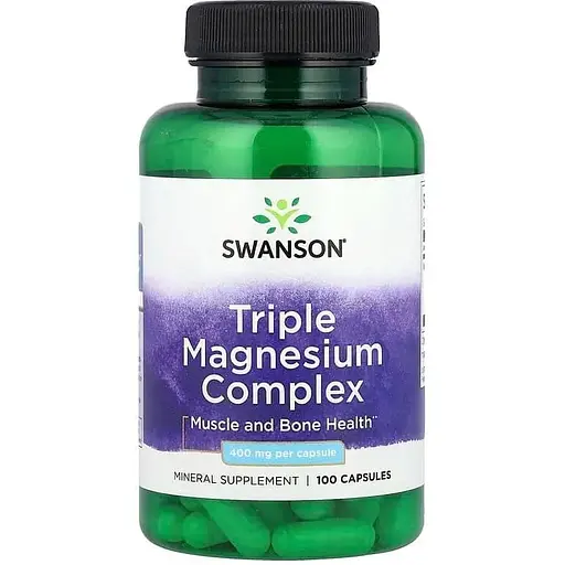 Магній Swanson Triple Magnesium complex 100 caps (1086-100-64-0992292-20) - фото 1