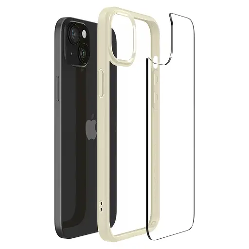Протиударний прозорий чохол Spigen Ultra Hybrid  для iPhone 15 Mute Beige ACS06800 - фото 2