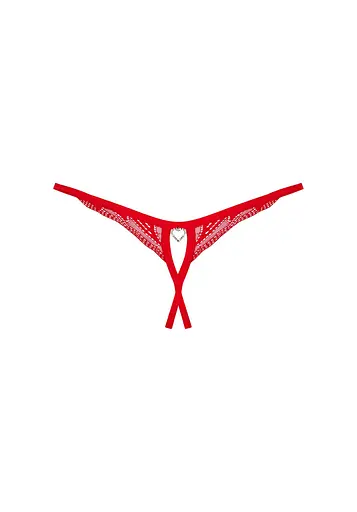 Трусики-стрінги Obsessive Chilisa XL/2XL червоний - фото 8