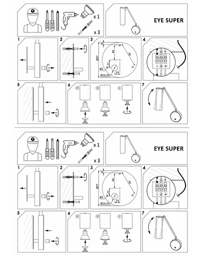 Спот Nowodvorski 6501 EYE SUPER BLACK - фото 3