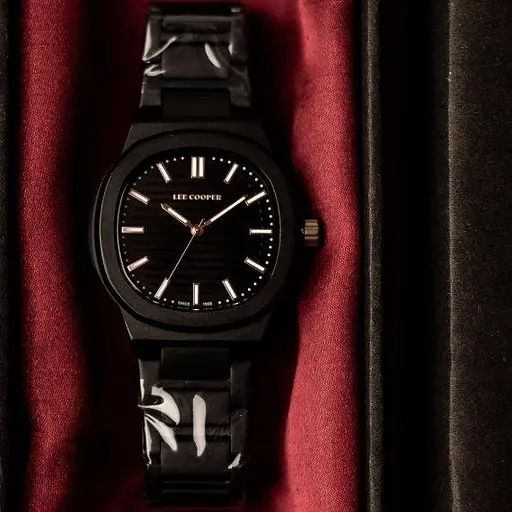 Мужские водостойкие наручные часы Lee Cooper Brand (Черные) - фото 5