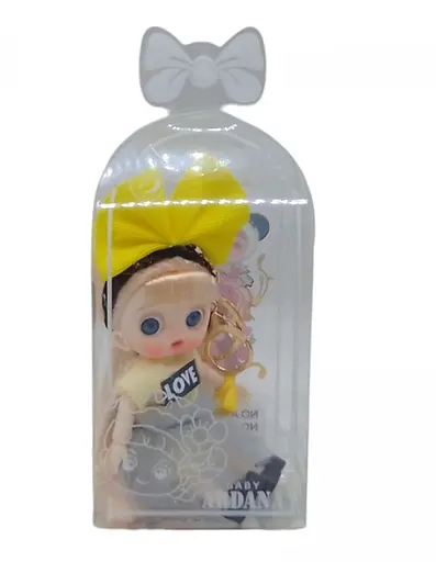 Лялька A780 брелок, шарнірна, блискітки, карабін (6903317582617) Вид 1 - фото 1