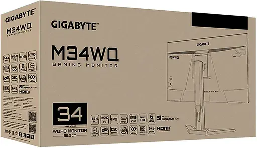 Монитор 34" Gigabyte M34WQ Gaming Monitor WQHD IPS 144Hz (M34WQ Gaming Monitor) Б/у - фото 7