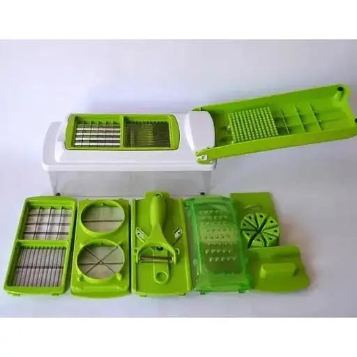 Мультислайсер Nicer Dicer Plus 8828 механическая овощерезка с насадкой для мелких кубиков - фото 2