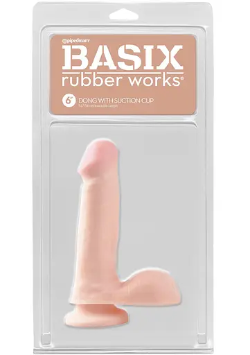 Фалоімітатор Basix Rubber Works 6" 15 см - фото 2