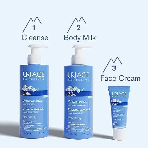 Молочко для тела Uriage Bebe 1st Moisturizing Milk увлажняющее для детей и младенцев 500 мл - фото 6