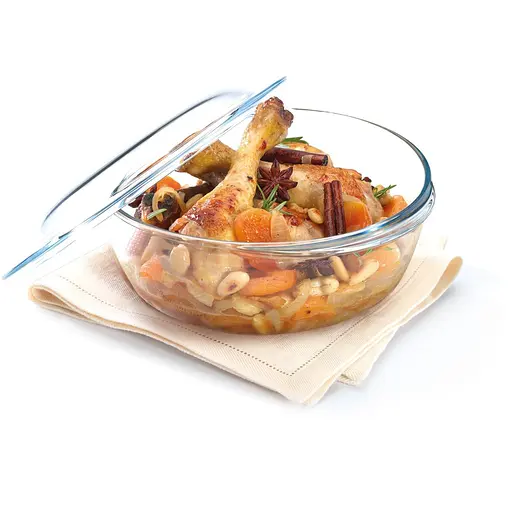 Кастрюля O CUISINE стеклянная круглая 3 л (2.2 л + 0.8 л) с крышкой (208AC00/1643) - фото 3