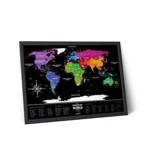 Скретч карта мира 1DEA.me Travel Map Black World (13007) - фото 6