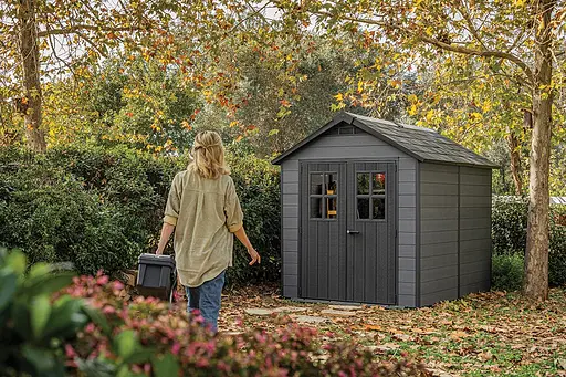 Сарай садовий Keter Newton 759 пластиковий сірий - фото 7