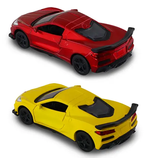 Автомодель TechnoDrive Chevrolet Corvette C8 Z06, 2024 (жовтий, червоний) (250310) - фото 8